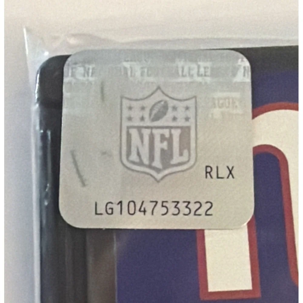 NFL Officially Licensed New York Giants Luggage Bag Tag Team Logo Football New